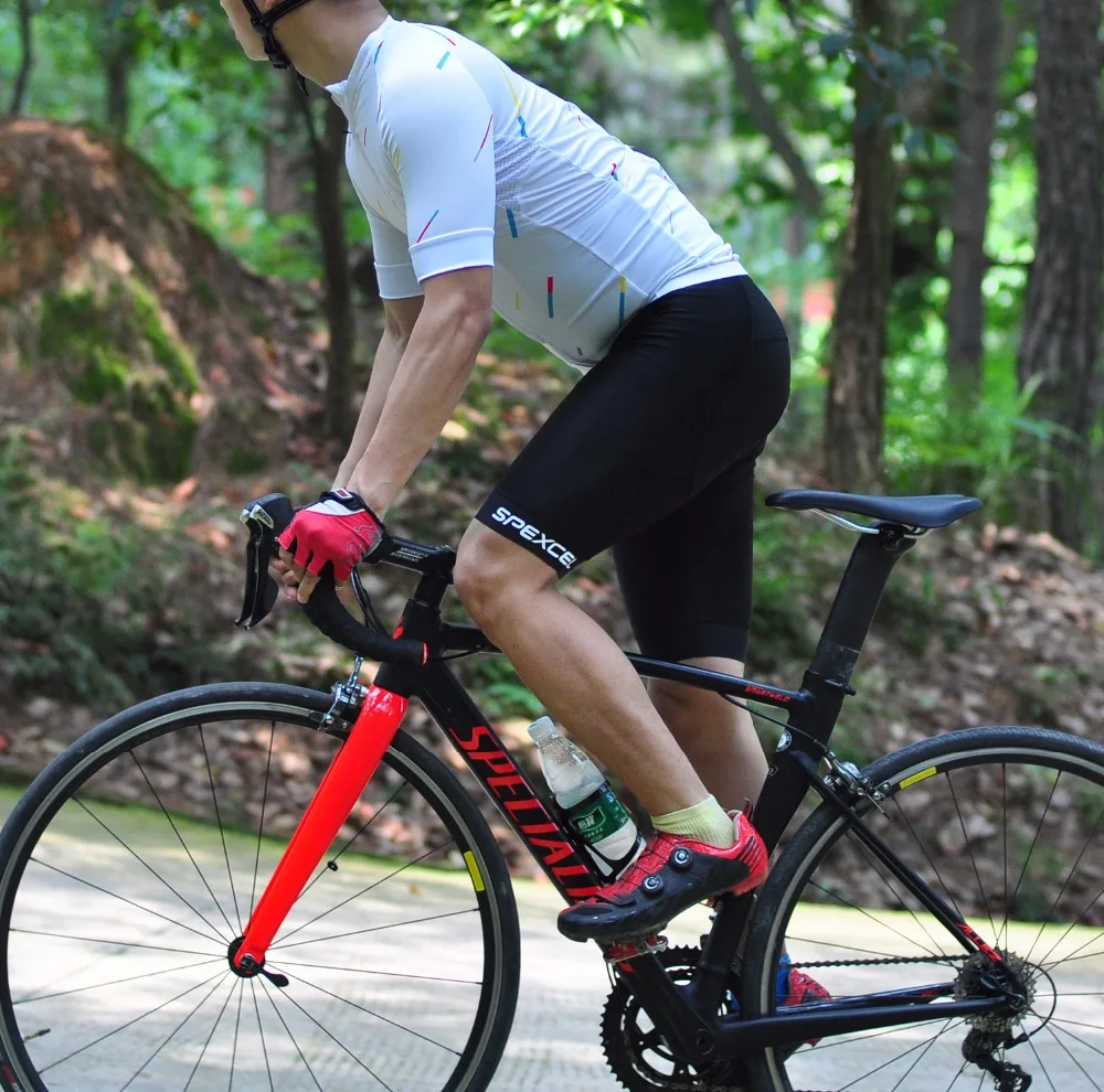 SPEXCEL черный велотренажеры Гонки Велоспорт Нижняя Италия Мити захваты на ногу 4D гелевые прокладки продвинутые велосипедные нагрудники
