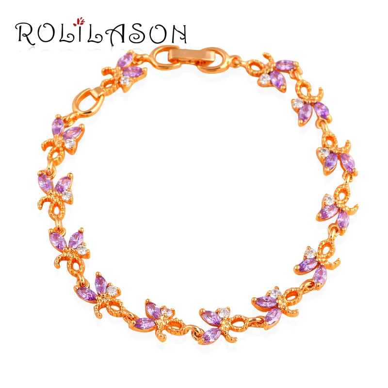 Glittering Zircon Charm font b Bracelets b font Wedding Accessories for Women font b Gold b