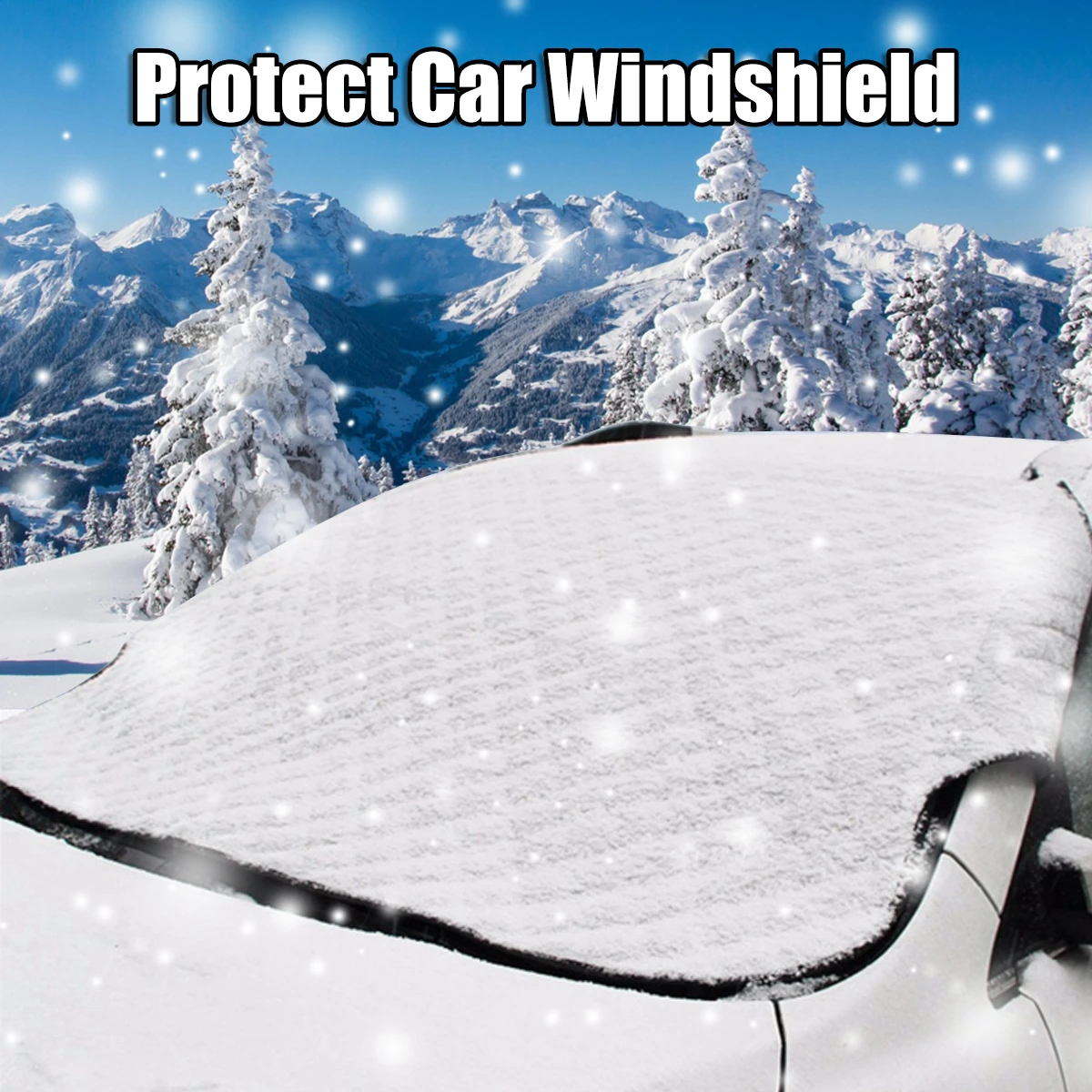 Magnetic Car Windshield Cover Frost Ice Shield Snow Dust Protector Sun Shade