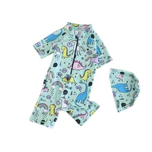 Купальный костюм с рисунком лошади для маленьких девочек, купальный костюм, Цельный купальник, пляжная одежда, пляжная одежда