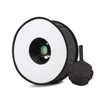 

Newest Portable 45CM Round Flash Diffuser Universal Folded Magnetic Ring Flash Diffuser Softbox for Macro Portrait Photography
