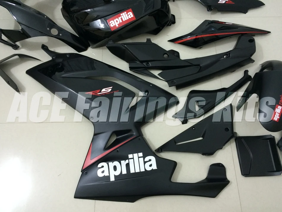 ABS Полный комплект обтекателя+ бак крышка подходит для Aprilia RS125 06 07 08 09 10 11 RS 125 2006 2007 2011 Обтекатели Черный цвет