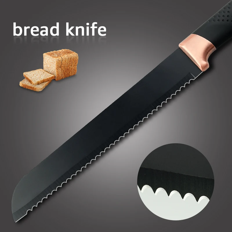 Myvit Kitchen knife Stainless Steel 5CR15 Japanese Style Chef Knife Bread Sushi Knife Meat Cleaver Kitchen Knives Cutter