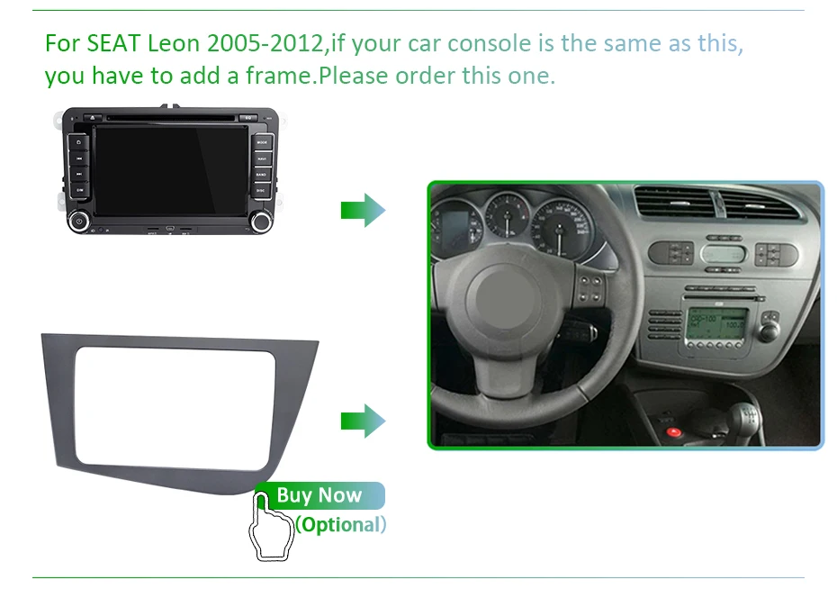 Cheap Android 9.0 DSP IPS 64G 2 DIN DVD For VW PASSAT B6 CC B7 POLO GOLF 5 6 Tiguan Fabia Rapid Seat Altea Toledo Leon GPS Radio 7