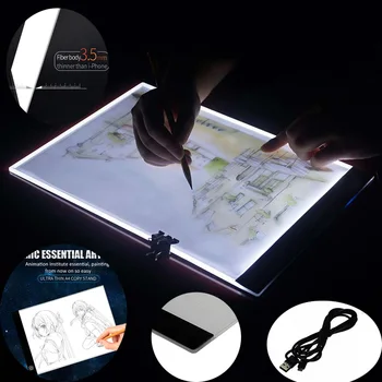 

Ultrathin 3.5mm A4 LED Light Box Stencil Touch Board Drawing Copy Board Animation Tracing Pad Without Radiation EU/UK/AU/US/USB