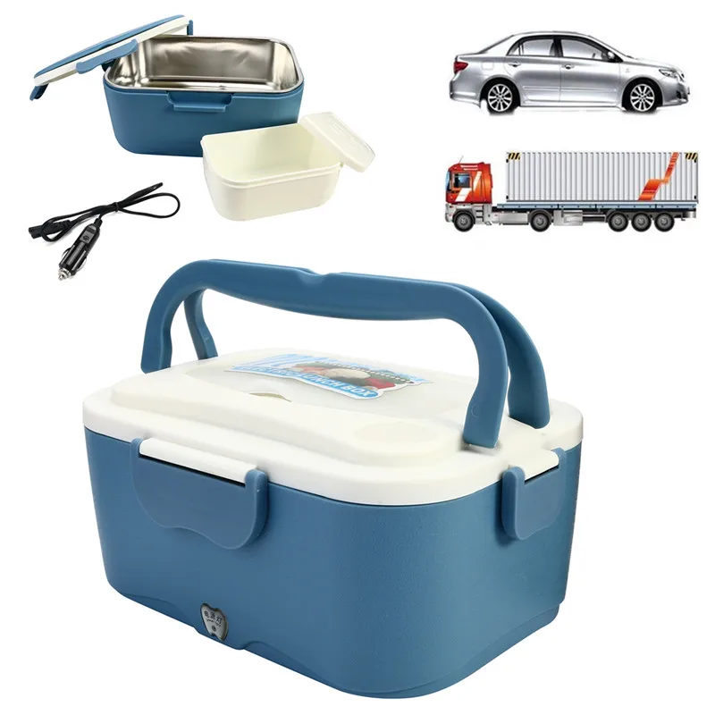 

1.5L 12V/24V Car Electric Lunch Boxes Outdoor Traveling Meal Heater Truck Lunchbox Food Storage Container Box Dinnerware Gift