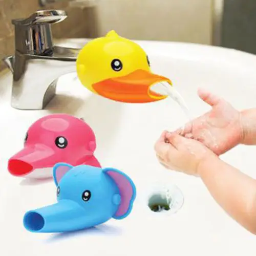 1-stuuml;cke-Neue-Ankunfts-nette-Cartoon-Wasserhahn-Extender-Fuuml;r-Kind-Kinder-Kid-Hand-Waschen-banheiro-In