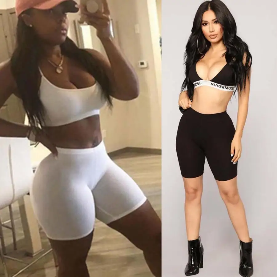 

Women Girls Casual High Elastic Waist Tight Fitness Slim Skinny Dancing Shorts Solid Color Exercise Shorts For Female Teenager