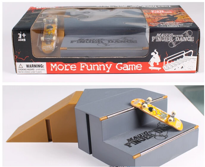 Novelty Items Finger Skateboard Metal with Stage For Fun Children Toys and Creative Gift