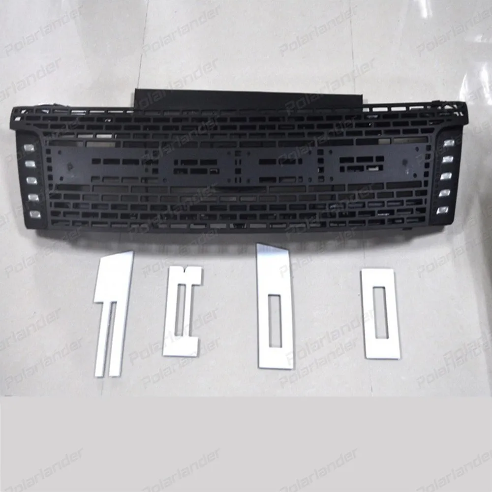 

front grill trim for ford LED Racing grill pickup 2012-2015 grille ranger grill ABS black for Ranger