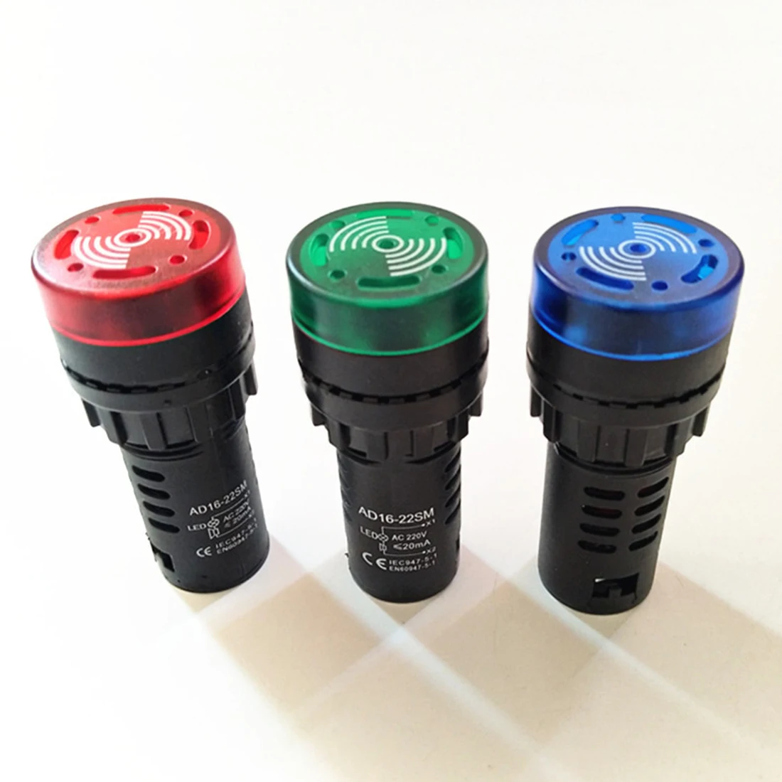 

Flash Buzzer Alarm Speaker Buzzer Sound Light Alarm Electronic Flash Low Voltage 22mm Hole 12V/24V/110V/220V