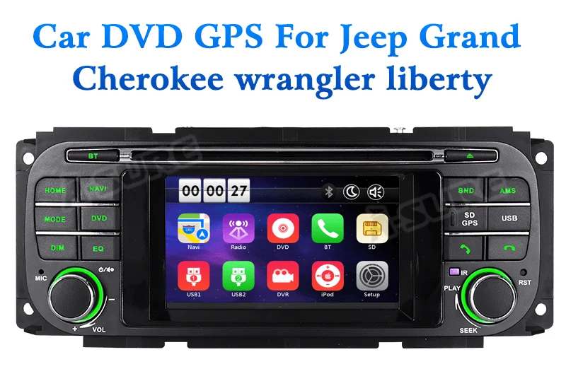 A-Sure 16 Гб rom 4,3 дюймов радио gps автомобильный DVD стерео навигатор для Jeep Grand Cherokee Jeep Wrangler Dodge Chrysler 2003-2006