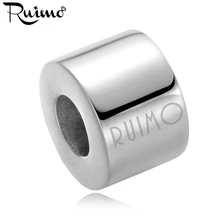 RUIMO 316l нержавеющая сталь зеркальная полированная прокладка бусины трубки подвески бусины для DIY браслет ожерелье аксессуары для ювелирных изделий