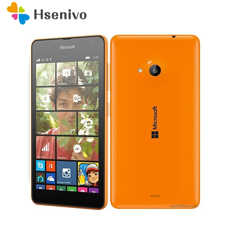 Nokia Lumia 535 Refurbished-Original Quad Core Dual SIM/single sim  unlocked Mobile Phone 5.0" 5MP Camera 3G Window cellphone refurbished iphone