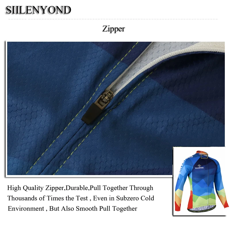 SIILENYOND велосипедная майка, велосипедные штаны, ropa ciclismo, набор для мужчин, зимний термальный флис, roupa, велосипедная одежда
