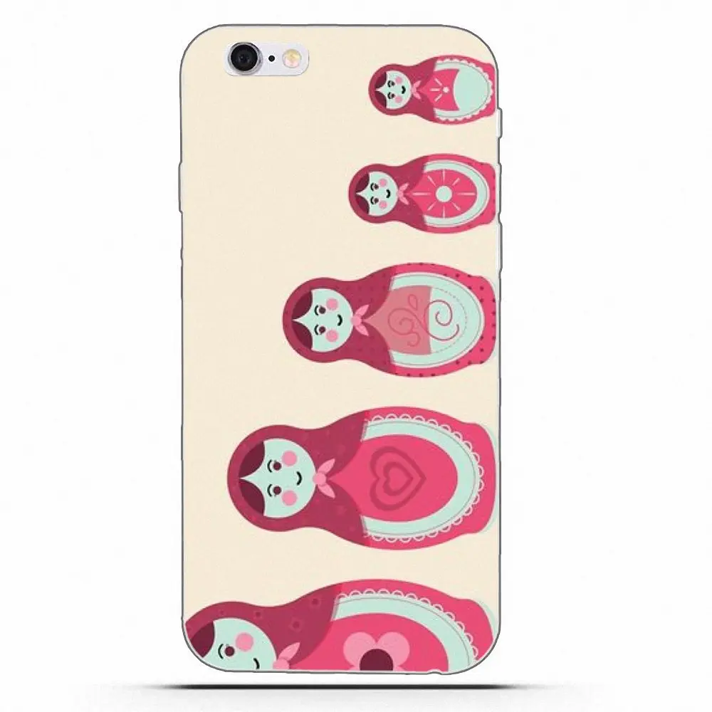 Wexoeq Soft Cases Lovely Cartoon Russian Dolls For Huawei Honor 4C 5A 5X 6A 6C 6X 7X 9 V8 V10 Mate 7 8 10 P9 P20 Pro Lite Play