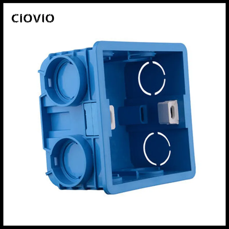 Adjustable Mounting Box Internal Cassette 86mm83mm50mm For 86 Type Switch and Socket White  Red 