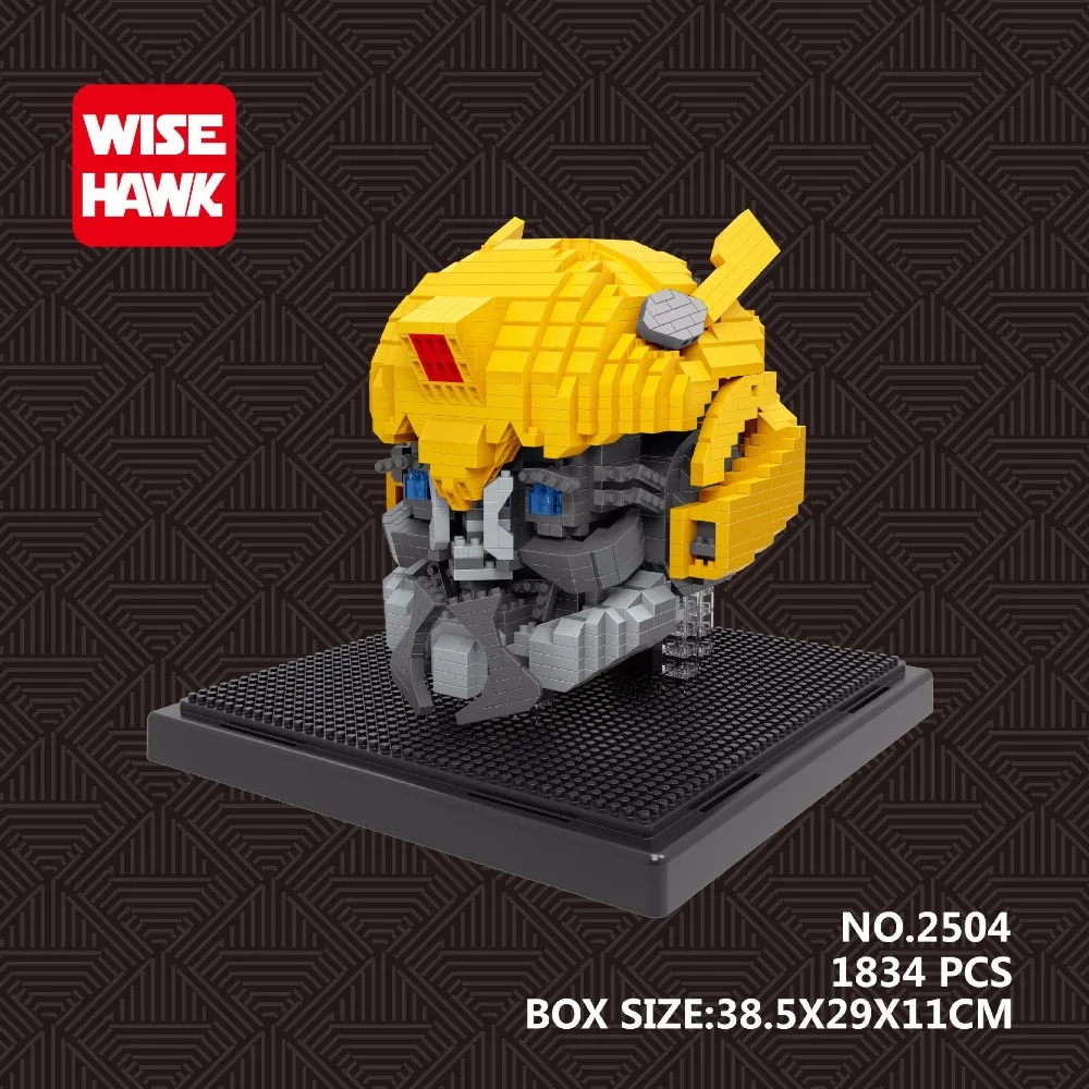 

Wisehawk Block Robot DIY Building Toys Plastic mini Blocks Cartoon Model Collection with LED Children Toy for BOY Gifts 2503