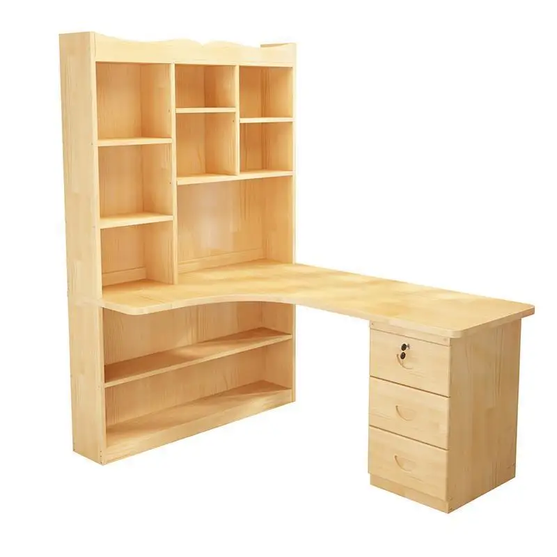 

Biurko Escrivaninha Mesa Portatil Escritorio Mueble Bed Pliante Retro Wooden Bedside Stand Laptop Desk Table With Bookcase