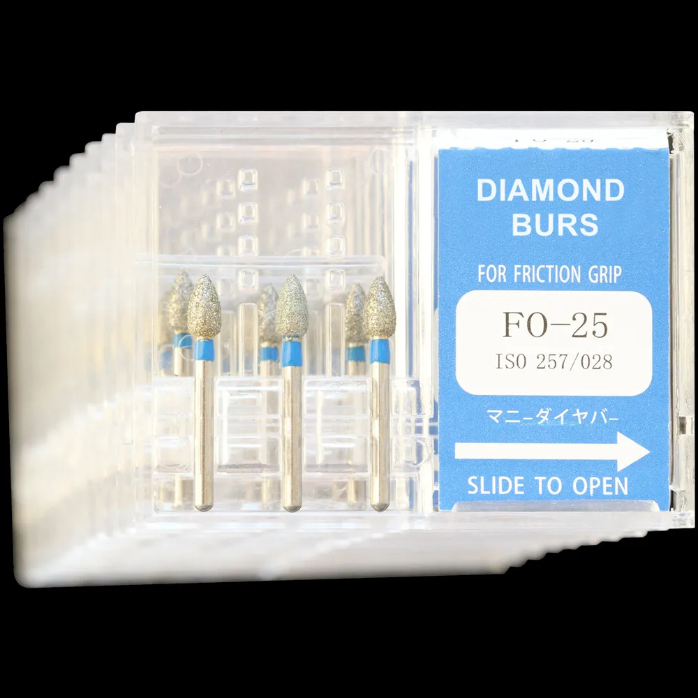 30 шт.(10 Коробки) зубные Алмазные Боры FO-32/FO-32C полировщик дрель FG1.6mm высокое Скорость наконечник для полировки стоматолог заусенцы материалы - Цвет: FO-25
