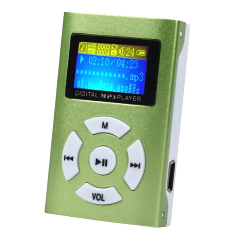 

32GB Micro SD TF Card Slick stylish design Sport Compact fashion USB Mini MP3 Player LCD Screen Support