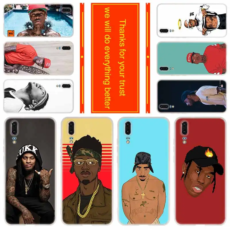 

Phone for Huawei P30 Pro P20 Lite 2019 P10 Plus P9 P8 lite 2017 P Samrt p30 Cover Case rapper yg