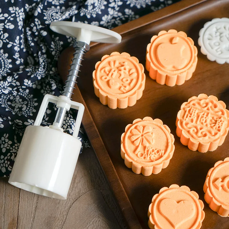 Bakerdream Mooncake плесень прессформы ручного давления цветочный мотив Кондитерские 50 г