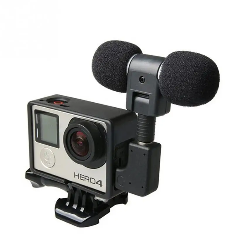 Microphone for Gopro, HILLOGEAR 3.5mm mini Mic microphone Adapter
