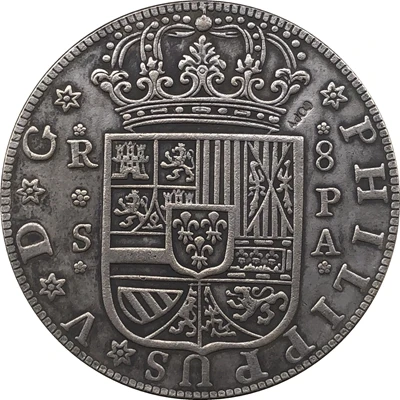 1731 ИСПАНИЯ 8 Reales монет