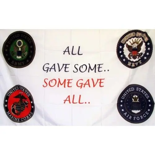 All Gave Some banner flag 90*150cm60*90cm Size Polyster arty Banner Indoor and Outdoor A decorative | Дом и сад