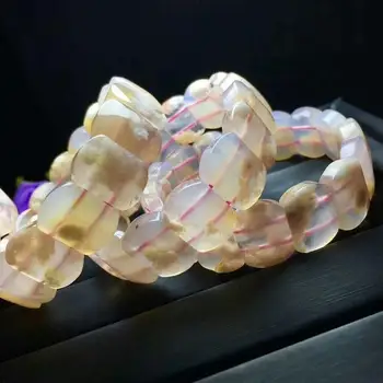 

Natural Cherry agate Bracelet Gemstone Women Rectangle Beads 18x13mm AAA