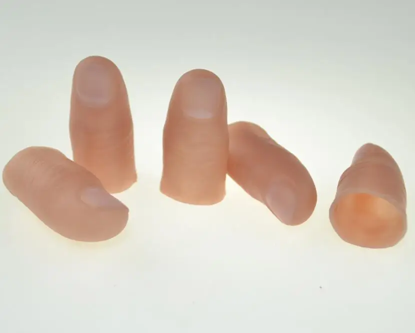 

10pcs Hard Thumbs - up Fake Thumb tip For Vanishing Appearing Magician Toys Magic Tricks Close Up Street Illusions Prop Fun