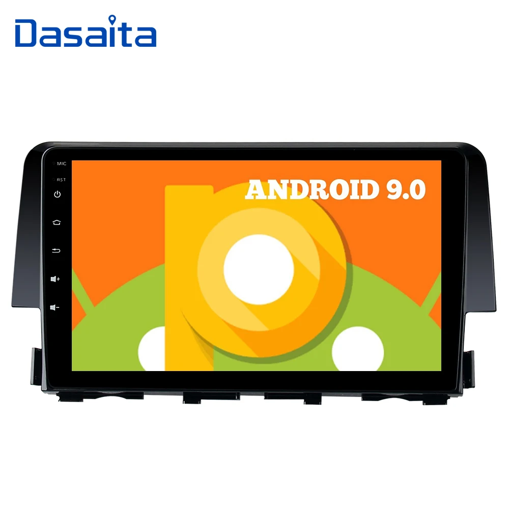 

car 1 din 9" HD Digital Screen Multimedia Player 1080P video Car Android 9.0 Built-in GPS for Honda Civic 2015 2016
