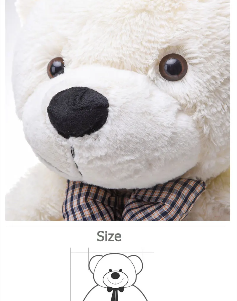 Teddy-Bear_09for youplush bears stuffed toysGiant teddy beargiant plush toywhite bearbrown teddy