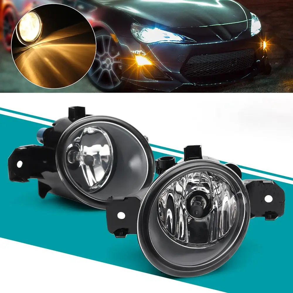 1 Pair Fog Lights 12V 55W H11 Bulbs For Nissan Altima Maxima Rogue Sentra Clear
