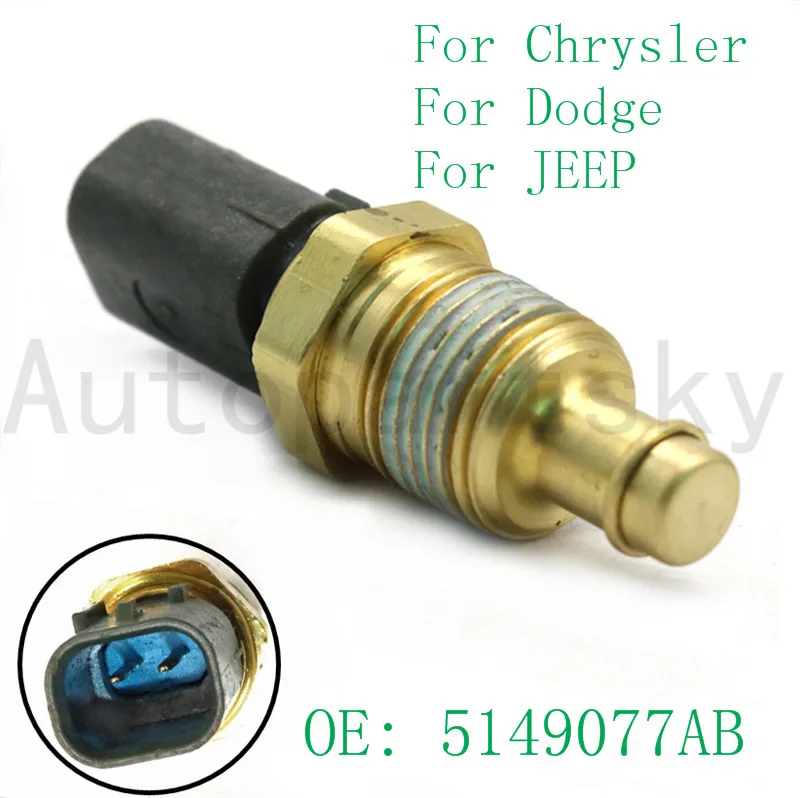 Engine Coolant Water Temp Temperature Sensor For Chrysler Dodge Jeep 5149077AB