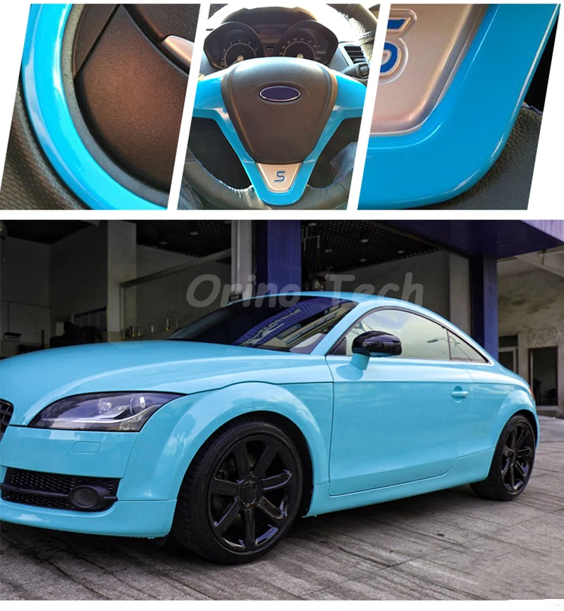 Light Blue Glossy Vinyl Film-2