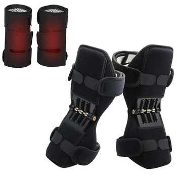 

Aptoco1Pair Power Joint Support Knee Pads with 1 Pair Self-heating Magnetic Therapy Warmth Knee Support Protective Knee Pads Kit