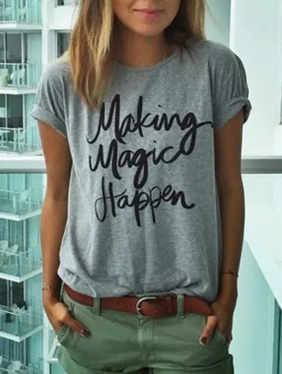 MAKING MAGIC HAPPEN Ladies T-shirt