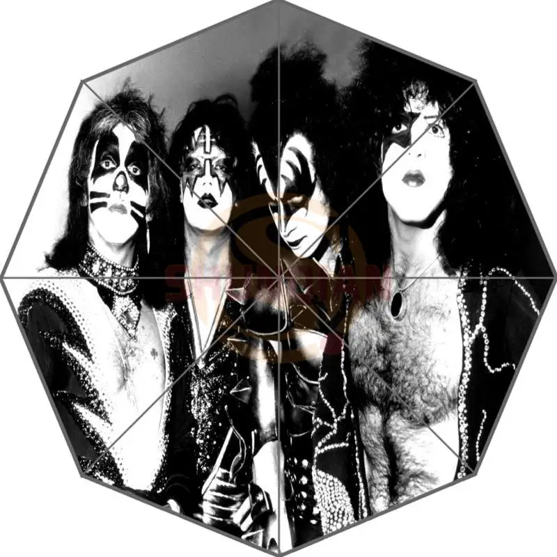 Товар на заказ, браслет Kiss Band 43,5 дюймов, 3 складных зонта, хороший подарок для друга на день рождения - Цвет: Оранжевый