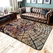Скандинавском стиле Имитация древесины большой размер ковер для спальни журнальный столик для гостиной диван напольный коврик нескользящий Печатный ковер