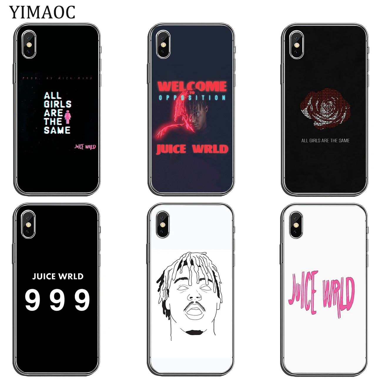 Мягкий силиконовый чехол Rap POP Juice WRLD 999 для Apple iPhone 11 Pro X XR XS Max 6 6S 7 8 Plus 5 5S SE 10 TPU чехол для телефона s