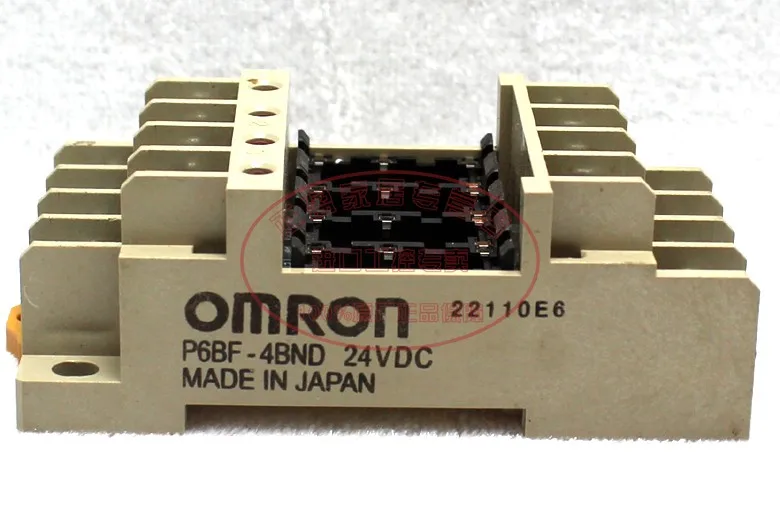 

Free shipping Original authentic Omron (Japan) OMRON relay base P6BF-4BND 24VDC
