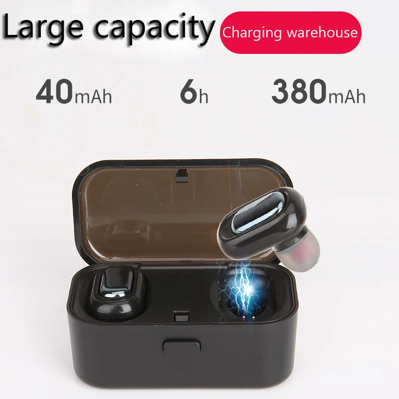 Bluetooth Earphones 5.0 TWS Mini Wireless Headset Stereo Deep Bass Earphone with Mic Charging Box for IPhone Android XIAOMI Bluetooth Earphones 5.0 TWS Mini Wireless Headset Stereo Deep Bass Earphone with Mic Charging Box for IPhone Android XIAOMI