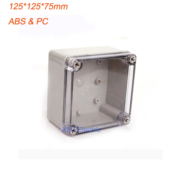 

2015 New Waterproof IP66 junction enclosure Transparent Cover plastic junction box 125*125*75mm DS-AT-1212-S