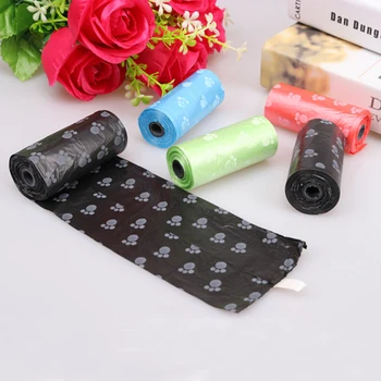 

Biodegradable Garbage Bags Pet Dog Pick up Poop Waste Bags plastic bag dispenser Can be Match Bone Dispenser Cat Cleaning Bag 20