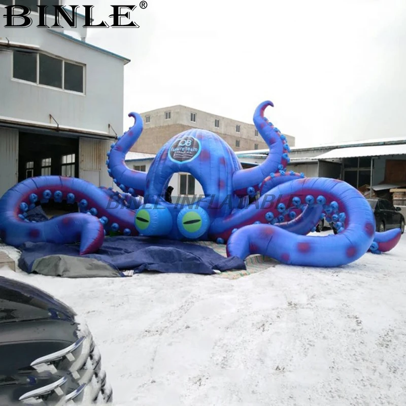 Popular 8m 26ftW concert stage decoration giant inflatable octopus dome