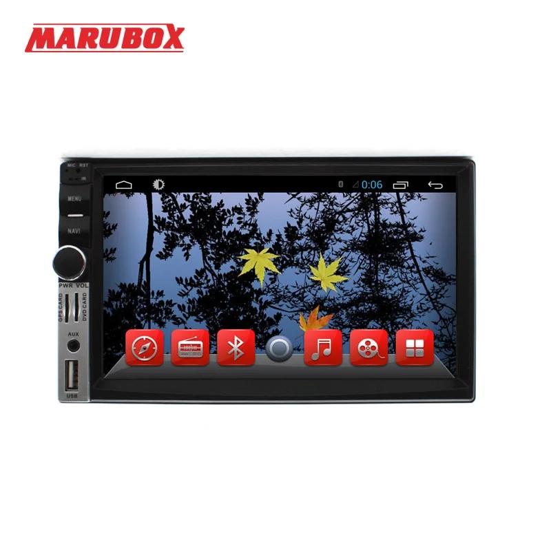 Marubox M7098, автомобильный мультимедийный плеер, 2din, Android 4,4, gps, автомобильный стерео радио Bluetooth Wifi USB без DVD автоматическая интеллектуальная система