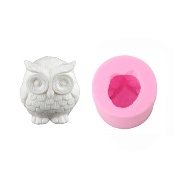 

3D Small Animal Owl Shape Hands Shape Silicone Cake Decorating Tools Soap Chocolate Cake Molds Fondant Decoration Baking Tools