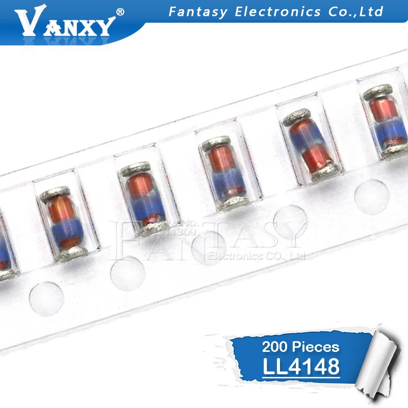 100PCS LL4148 LL 34 1N4148 IN4148 высокоскоростные Импульсные диоды|switching diode|1n4148 diodediode 1n4148 |
